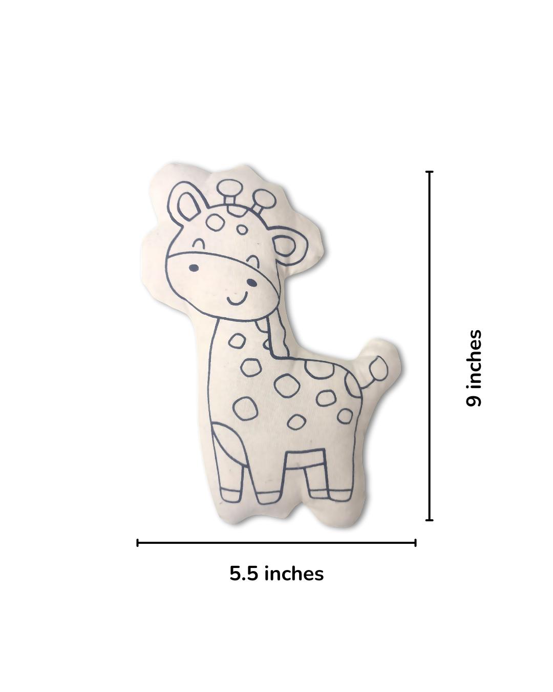 DIY Paint Your Own Soft Toy- Tall Giraffe