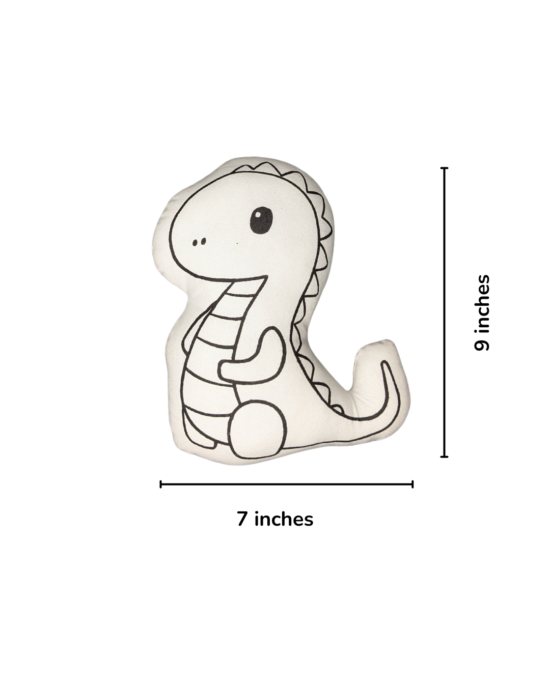 DIY Paint Your Own Soft Toy- Tiny Dino