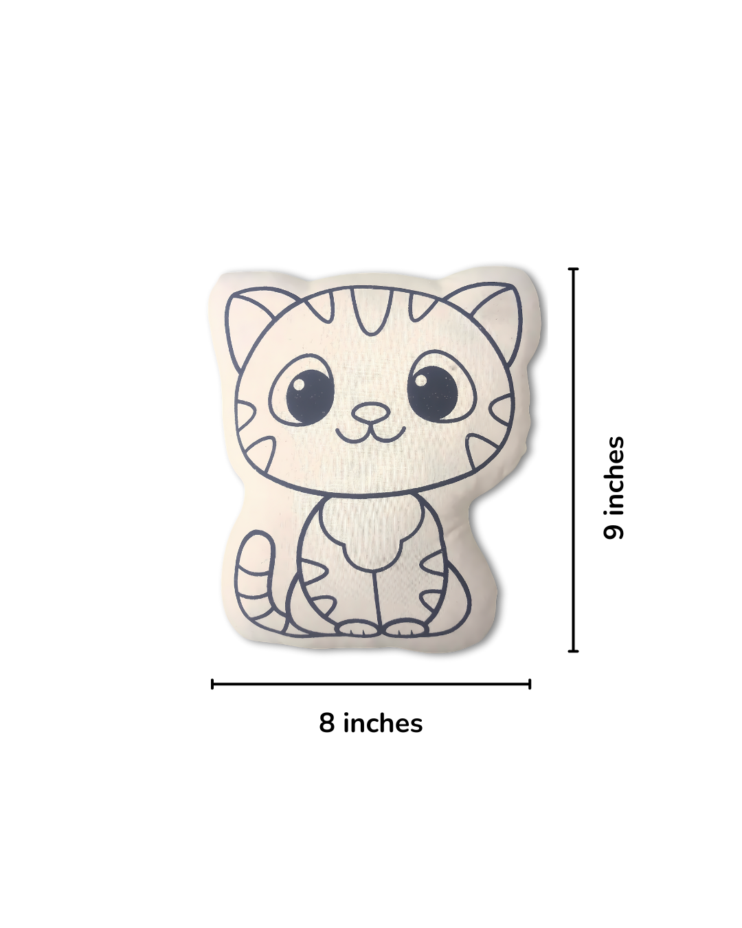 DIY Paint Your Own Soft Toy- Playful Kitten